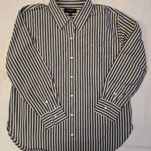 Banana Republic Striped Button-Down Shirt – New With Tags – Size Large